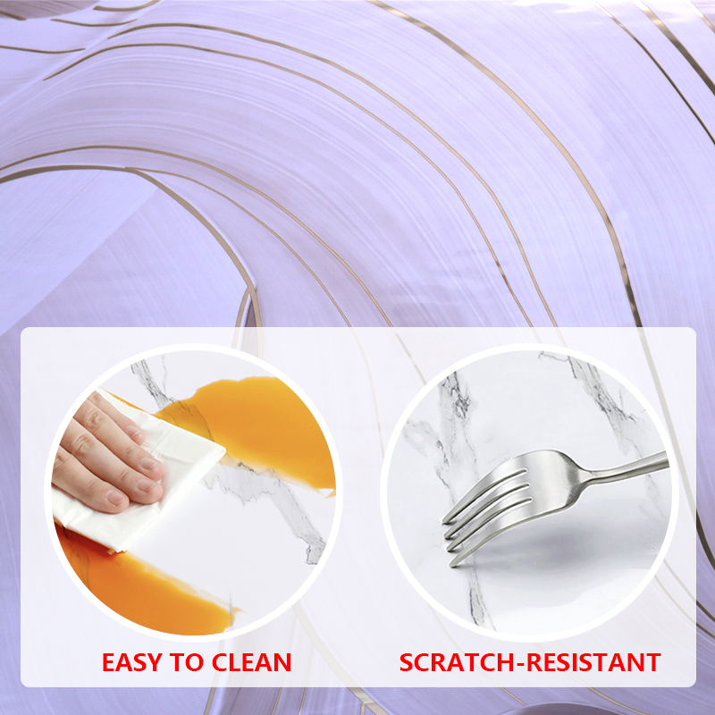 factory wholesale modern design Self Adhesive IXPE Waterproof UV Marble Wall Sticker for Household Use