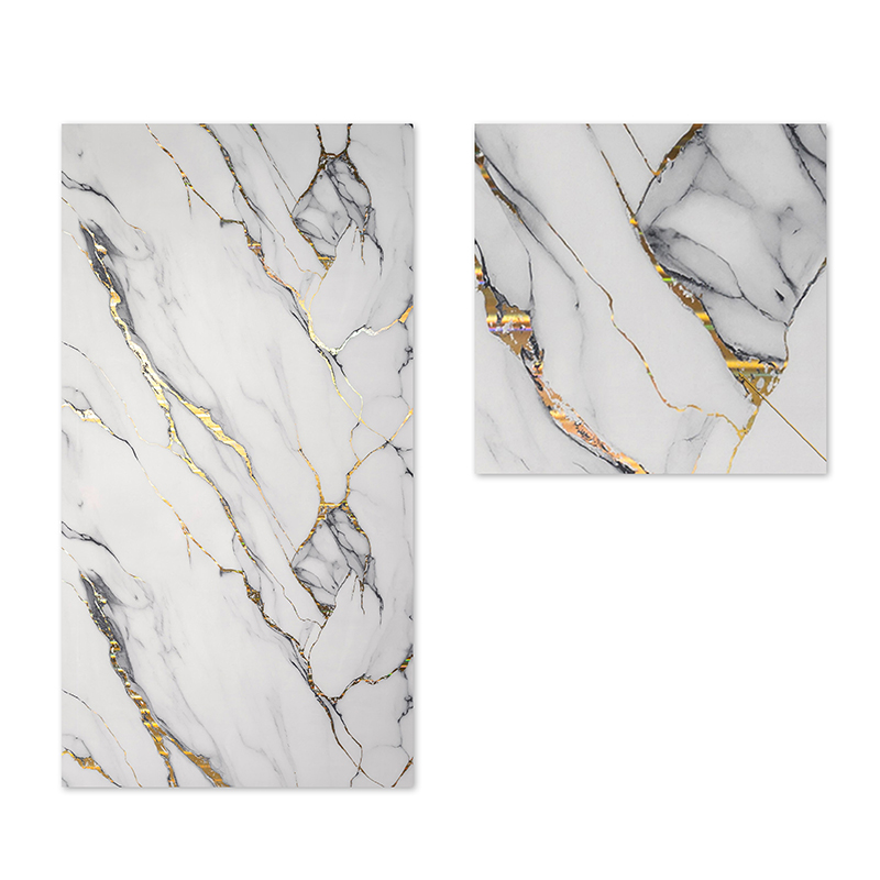 factory wholesale modern design Self Adhesive IXPE Waterproof UV Marble Wall Sticker for Household Use