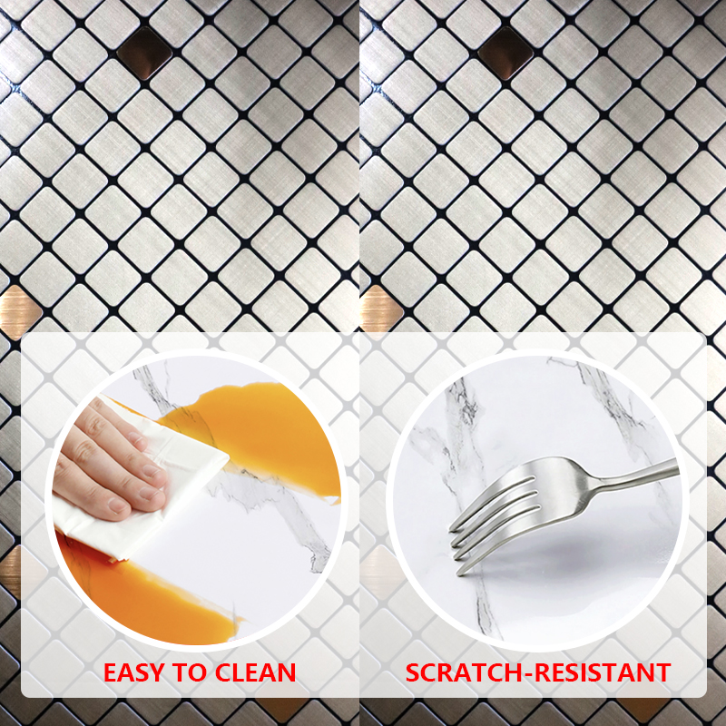 Eco-Friendly IXPE mosaic self adhesive stickers waterproof home decorations 3d wall sticker