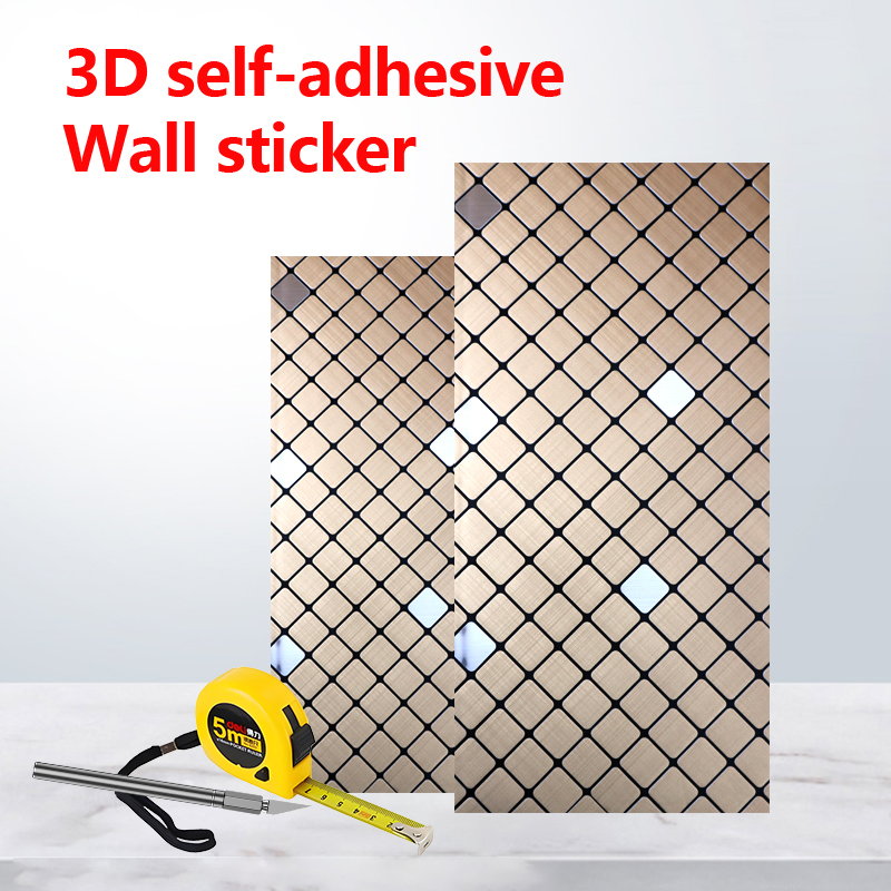 Eco-Friendly decorative 3 d IXPE wall sticker Soundproof self adhesive mosaic sticker for kitchen bathroom
