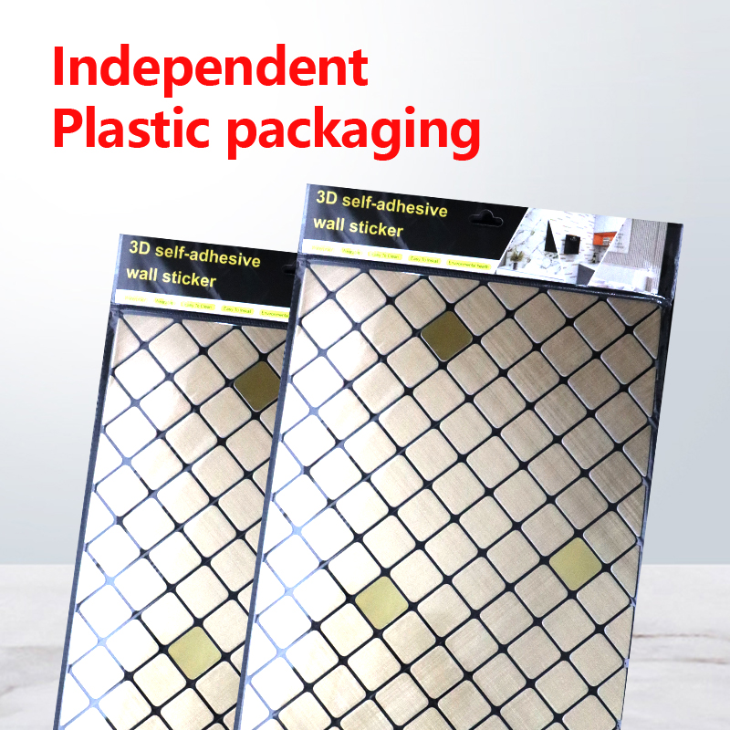 Indoor Decorative Self-Adhesive Removable Wall Sticker 3d mosaic ixpe wall sticker for Smooth Surface