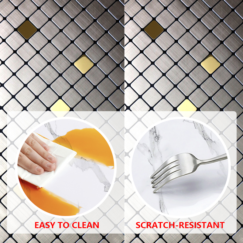 Indoor Decorative Self-Adhesive Removable Wall Sticker 3d mosaic ixpe wall sticker for Smooth Surface