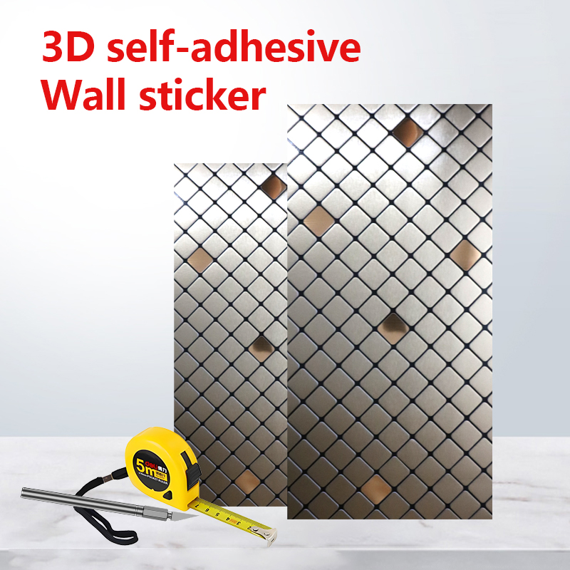kitchen bathroom waterproof self adhesive mosaic wall sticker home decor 3d wall sticker peel and stick