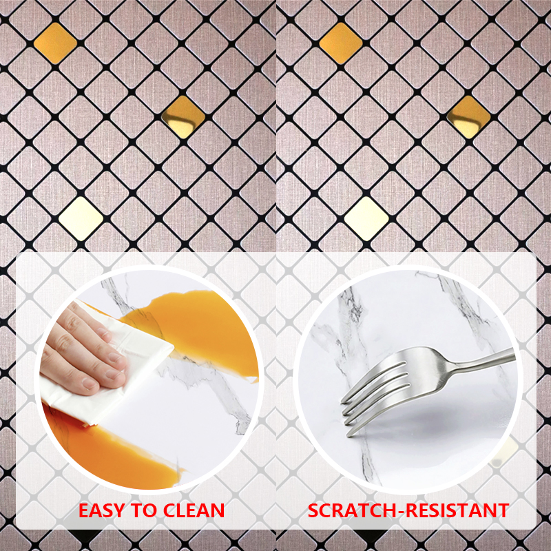 modern home wall stickers easy installing Mosaic Style IXPE self adhesive indoor wall sticker