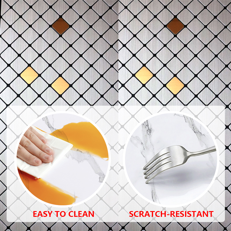 Eco-Friendly decorative 3 d IXPE wall sticker Soundproof self adhesive mosaic sticker for kitchen bathroom