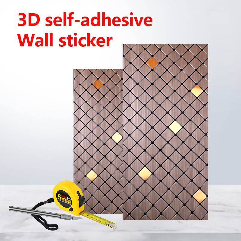 custom design 3d self-adhesive indoor wall stickers Removable Waterproof IXPE mosaic wall sticker