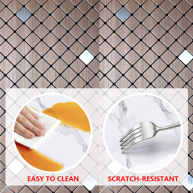 Sound Insulation IXPE mosaic wall sticker custom self adhesive home decor wall sticker 3d for living room kitchen