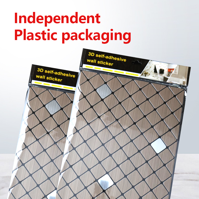 Sound Insulation IXPE mosaic wall sticker custom self adhesive home decor wall sticker 3d for living room kitchen