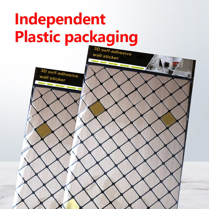 custom self-adhesive IXPE mosaic sticker Bathroom Kitchen waterproof 3d wall sticker for interior decoration