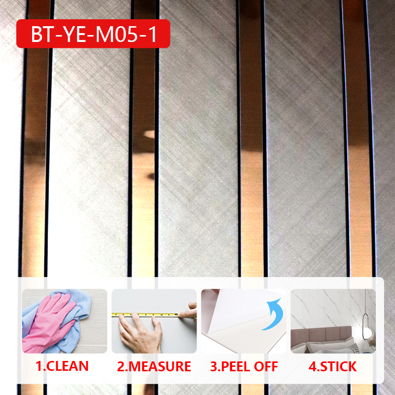 Non-Toxic easy peel 3d wall stickers home decor self-adhesive mosaic wall sticker for Bedroom Living