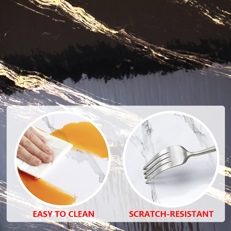 Easy Clean Surface Self-Adhesive Wall Paper Marble Sheet Sticker for Living Room and Bedroom