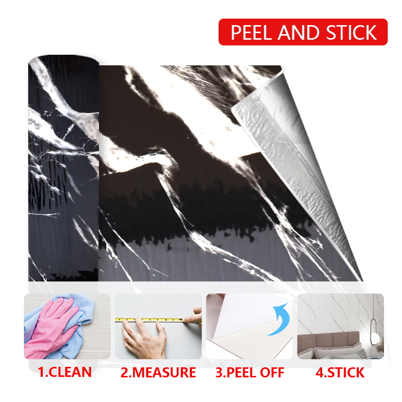 Mold Resistant Waterproof Ixpe Wallpapers Self-Adhesive Wall Sticker for Bathroom and Kitchen