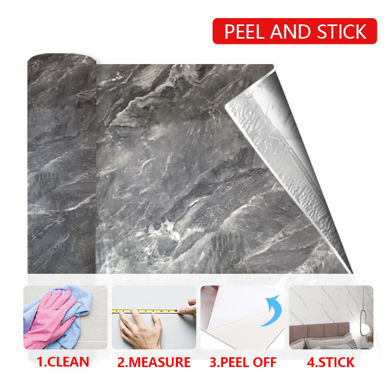 Mold Resistant Waterproof Ixpe Wallpapers Self-Adhesive Wall Sticker for Bathroom and Kitchen