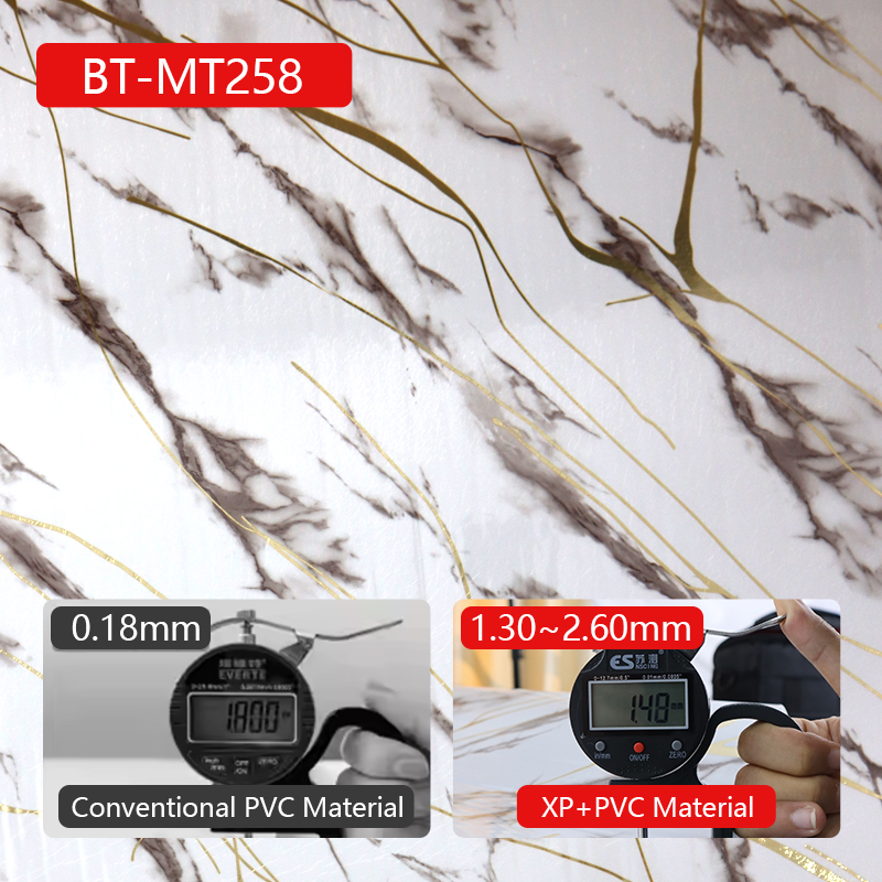 custom design marble pattern sticker rolls personalized waterproof Self Adhesive wall stickers for l
