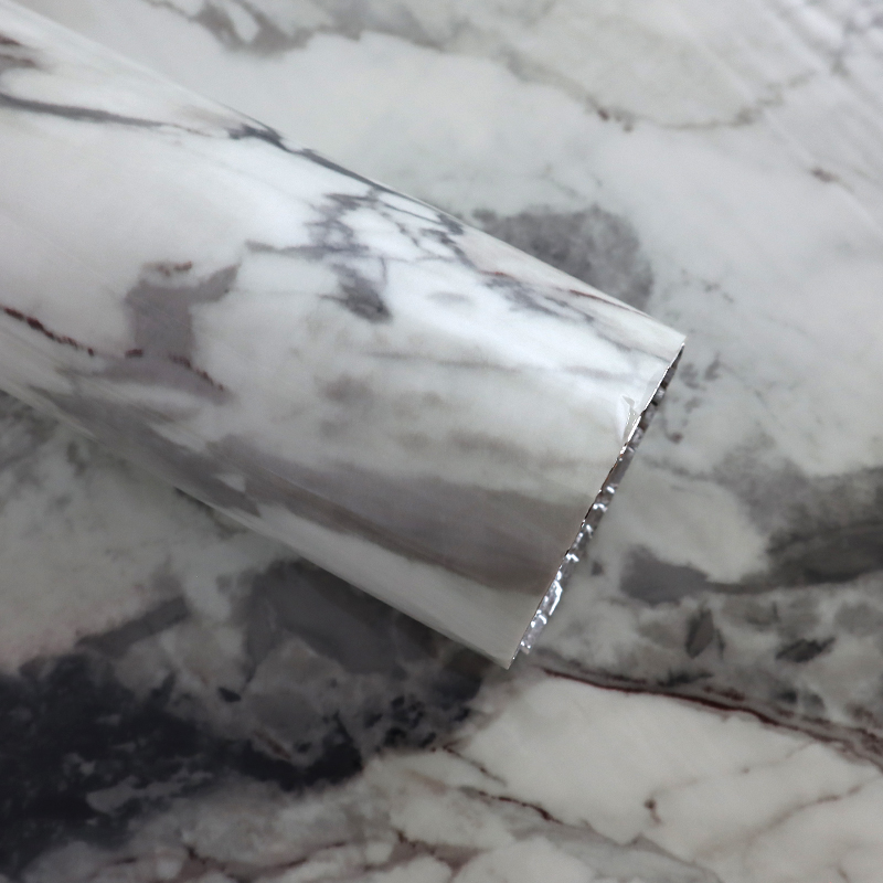 Easy DIY Installation Spanish Style Papel Tapiz Marble Wall Sticker with Metallic Accents