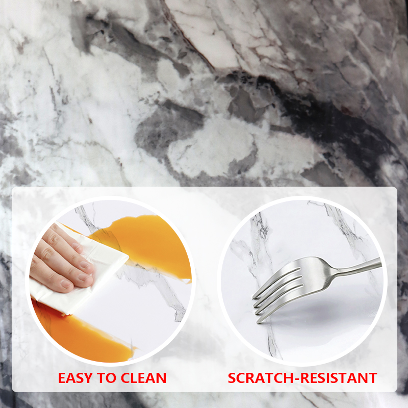 Easy DIY Installation Spanish Style Papel Tapiz Marble Wall Sticker with Metallic Accents