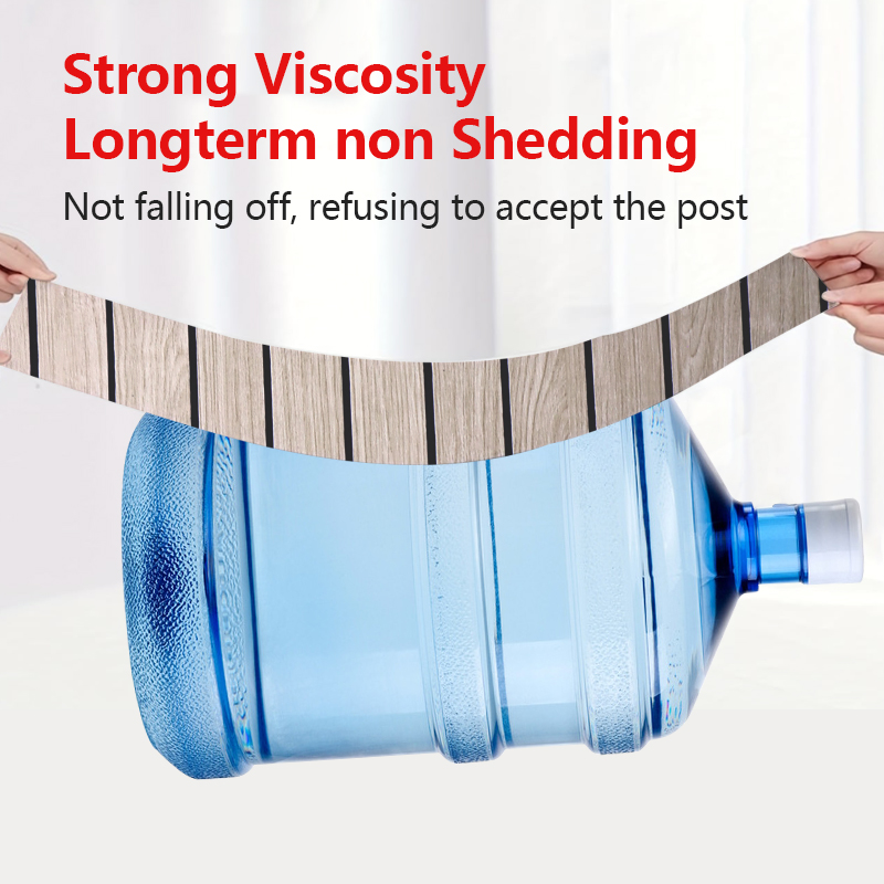 modern home Self Adhesive IXPE Fluted Wall Sticker Durable fashion wood pattern grille wall stickers