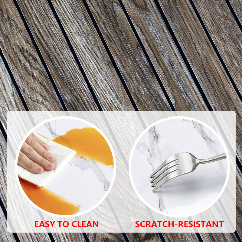 OEM Home Decor 3d grille self adhesive wall sticker Removable wood grain IXPE fluted wall panel sticker