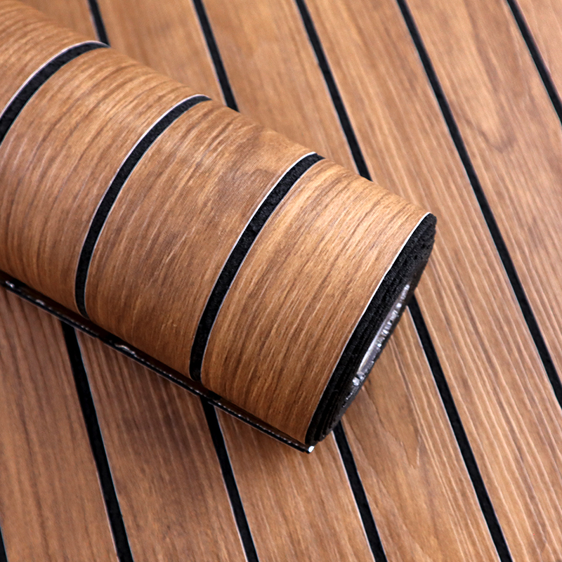 OEM Home Decor 3d grille self adhesive wall sticker Removable wood grain IXPE fluted wall panel sticker