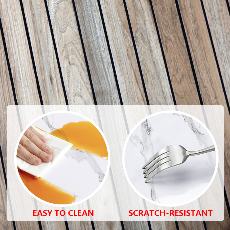 custom color Fluted Wall Stickers wood pattern ixpe self adhesive wall stickers for Living Room and bedroom