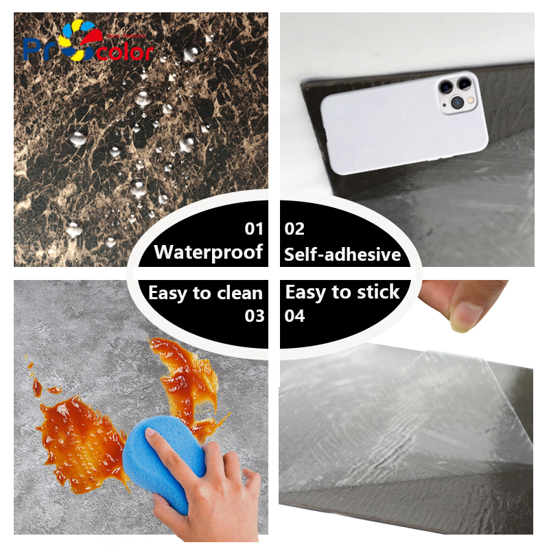 modern indoor wood grain Flooring custom design water proof lvt self adhesive floor for bedroom living room