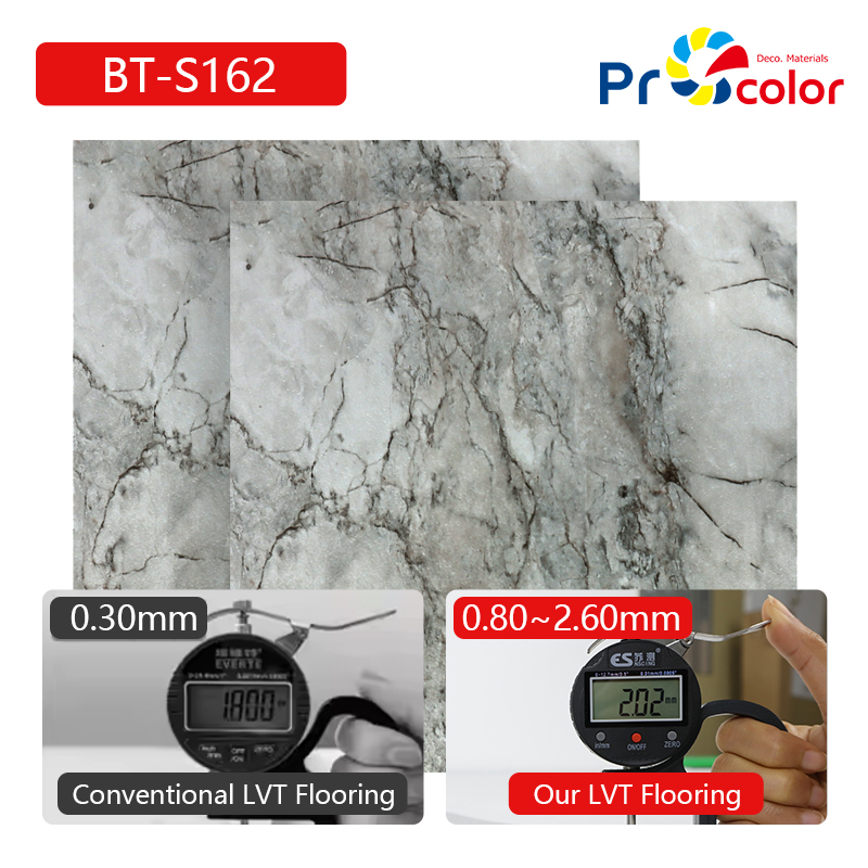 luxury vinyl tile lvt flooring durable self adhesive wood grain flooring for Home Commercial Office