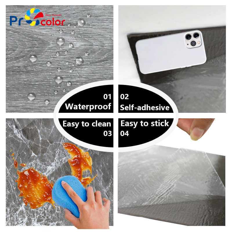 wholesale Eco-friendly easy installing 0.9-2mm thick lvt floor self adhesive for home office